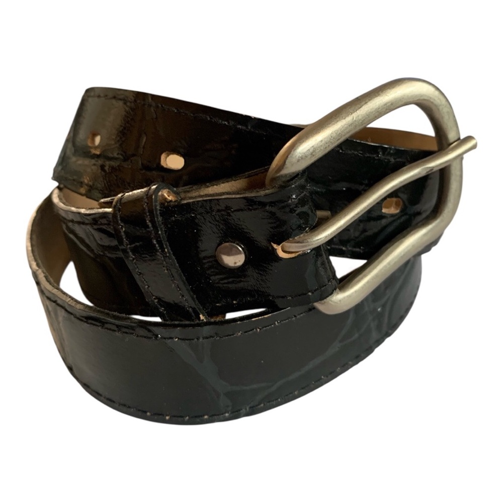 Women's Black Leather Belt